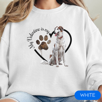 Load image into Gallery viewer, Valentine Borzoi Sweatshirt, Borzoi Mom, Valentine Heart Dog, Valentine Dog Sweatshirt, Gift for Dog Lover
