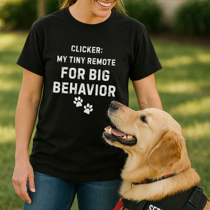 Clicker Training Shirt – My Tiny Remote for Big Behavior | Funny Dog Trainer Comfort Colors Tee