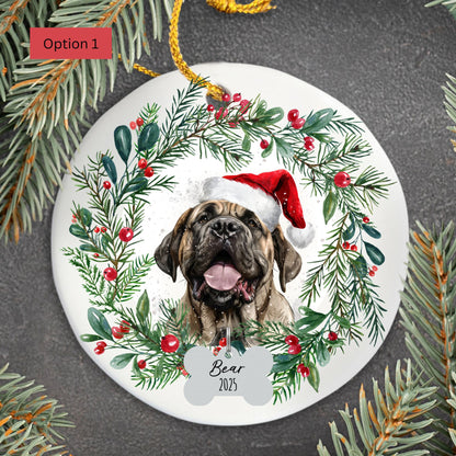 Personalized English Mastiff Ornament