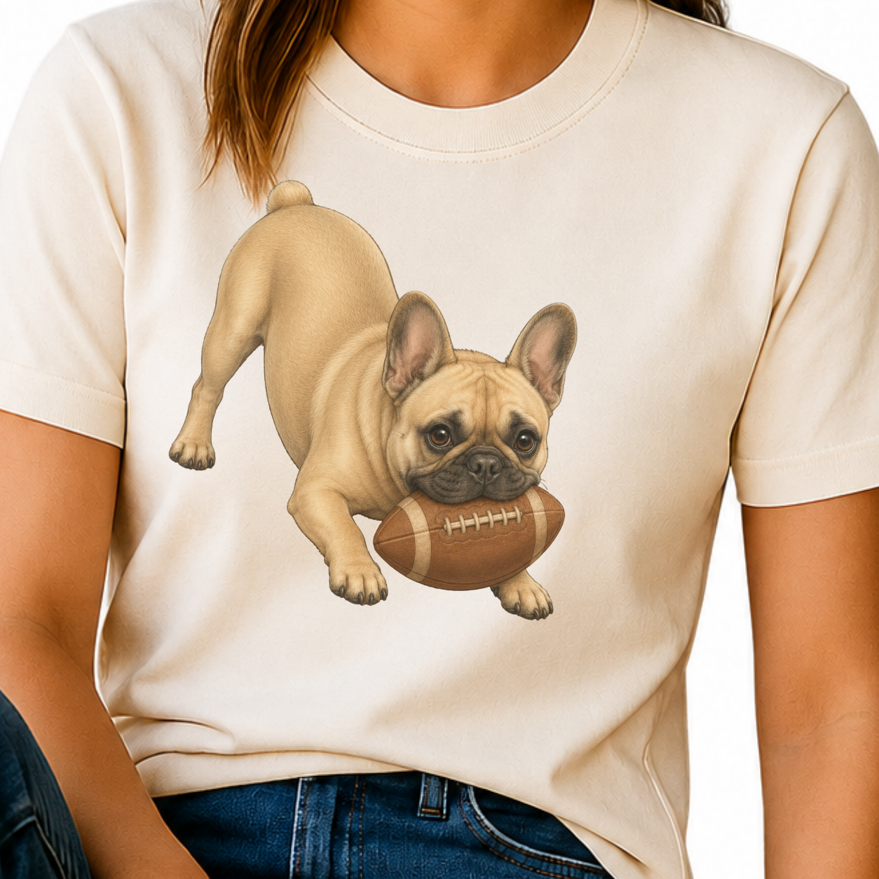French Bulldog Football Shirt