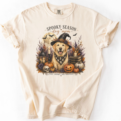 Yellow Lab Spooky Season Dog Mom Halloween Shirt