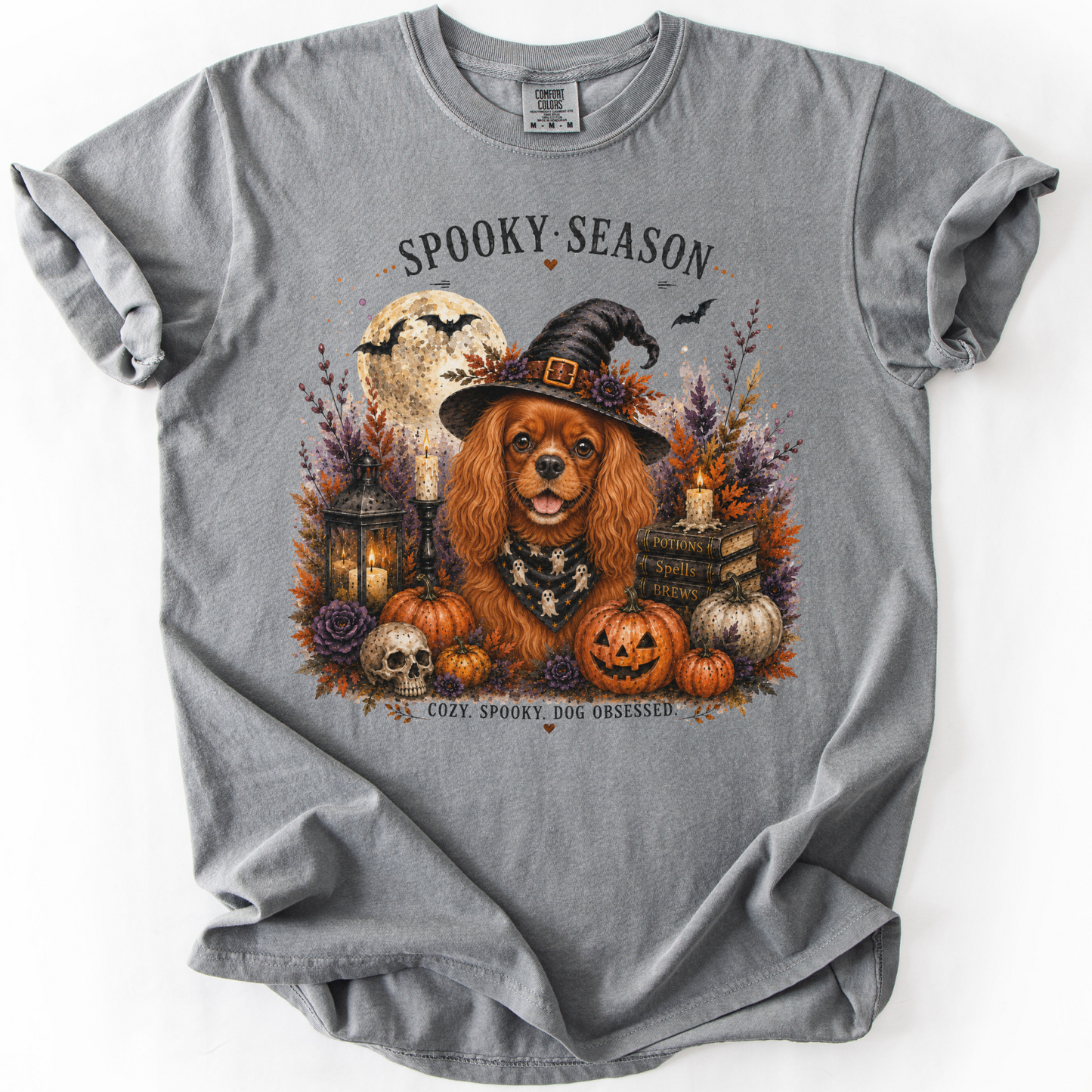 Ruby Cavalier Spooky Season Dog Mom Halloween Shirt
