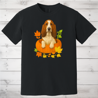 Load image into Gallery viewer, Basset Hound in Pumpkin Fall Shirt/Sweatshirt
