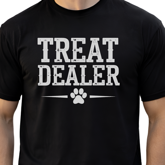 Treat Dealer Shirt, Funny Dog Lover Tee, Comfort Colors Dog Mom Gift