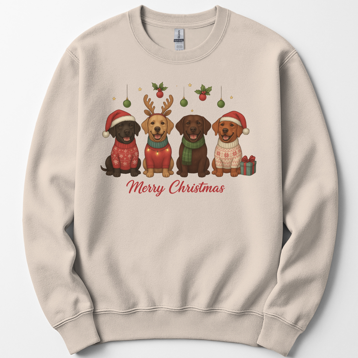 Merry Christmas Labrador Sweatshirt