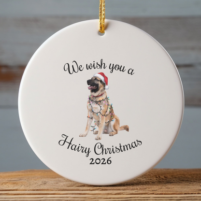 Christmas Anatolian Shepherd Ornament, Christmas Lights Dog Keepsake, Christmas Dog, Anatolian Shepherd Mom, Gift For Dog Lover