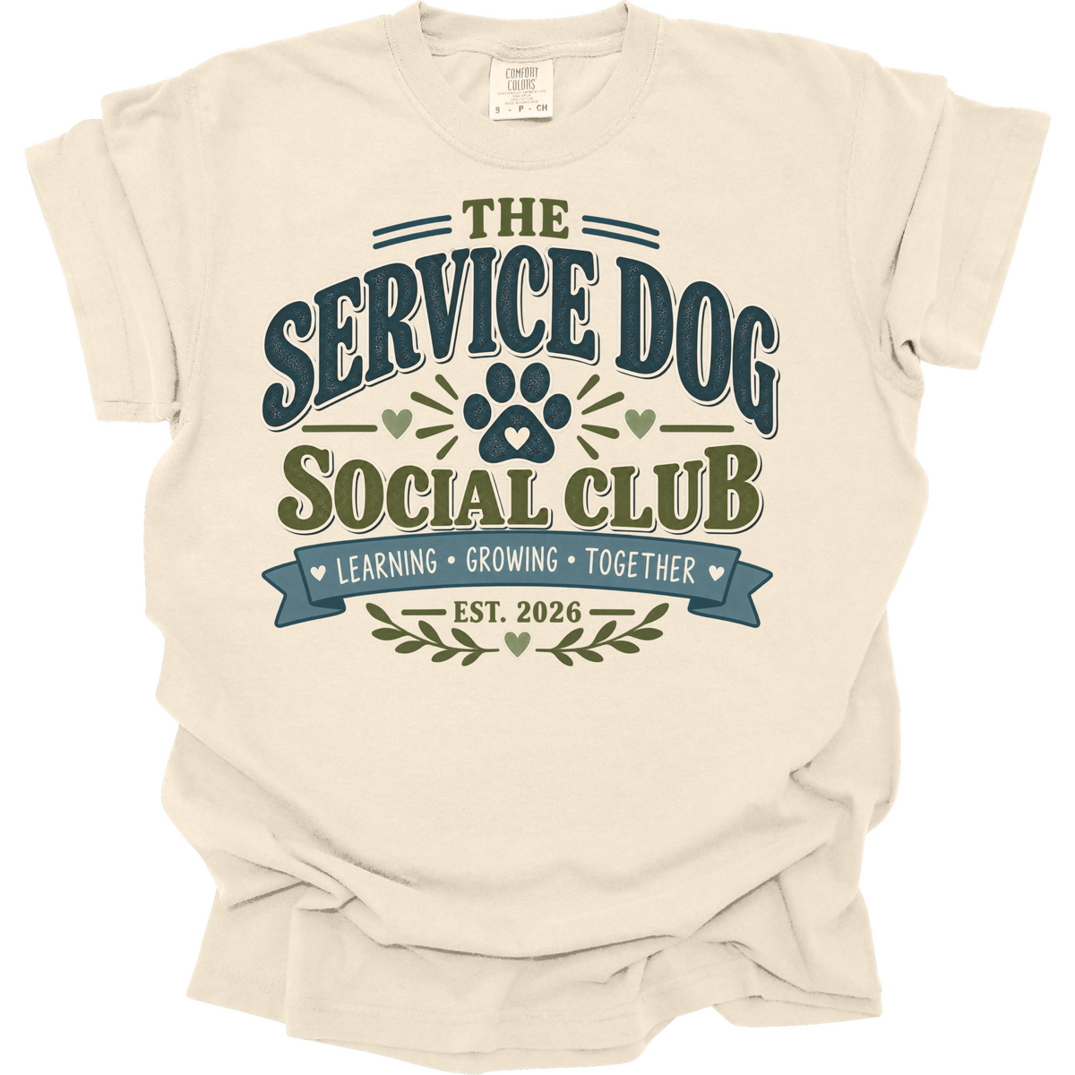 Service Dog Shirt, Service Dog Handler Gift, Working Dog Social Club Tee