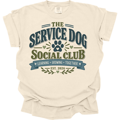 Service Dog Shirt, Service Dog Handler Gift, Working Dog Social Club Tee