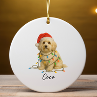Load image into Gallery viewer, Personalized Havanese Ornament, Custom Dog Lover Gift
