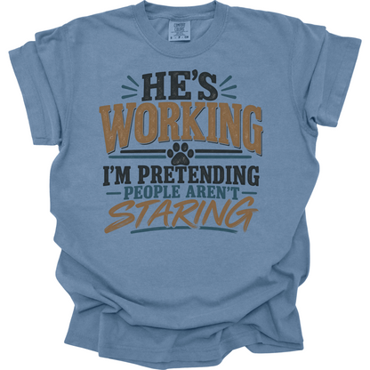 Funny Service Dog Shirt, Service Dog Handler Gift, Working Dog Humor Tee