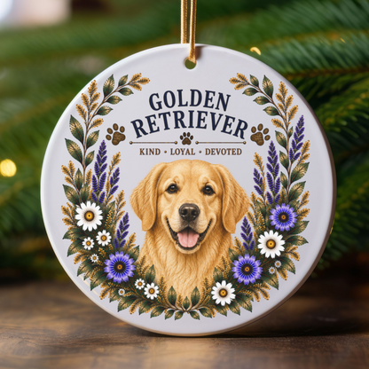 Golden Retriever Ornament, Golden Retriever Lover Gift, Golden Mom Gift, Dog Breed Keepsake