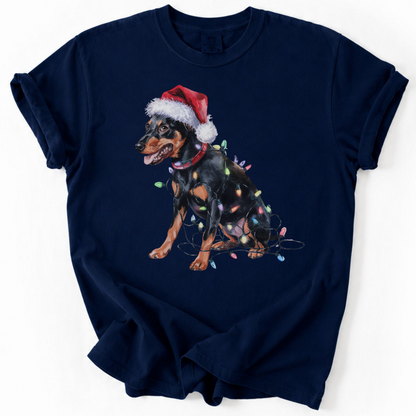 Christmas Miniature Pinscher Shirt, Christmas Lights Dog Tee, Christmas Dog Tee, Miniature Pinscher Mom Tshirt, Gift for Dog Lover