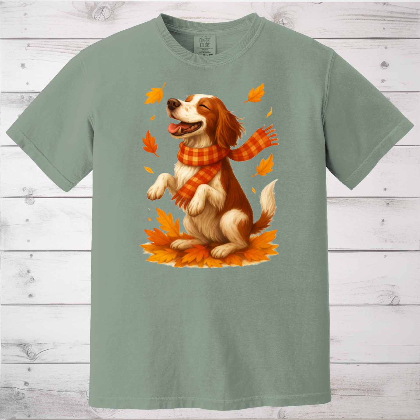 Springer Spaniel Fall Sweatshirt, Cozy Autumn Dog Sweatshirt, Dog Lover Fall Apparel, Cute Dog Autumn Outfit, Fall Dog Shirt