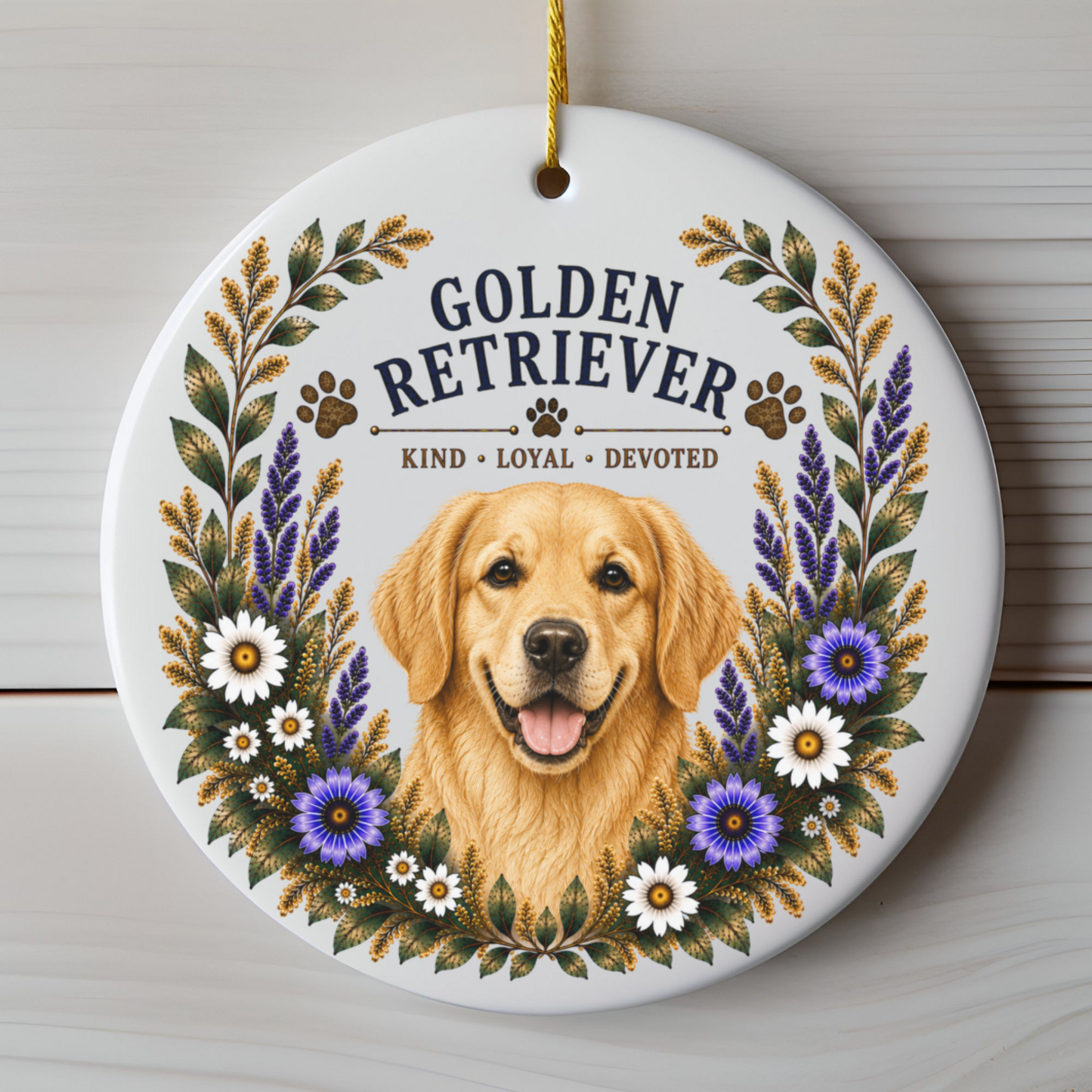 Golden Retriever Ornament, Golden Retriever Lover Gift, Golden Mom Gift, Dog Breed Keepsake