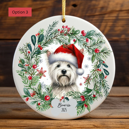 Personalized West Highland Terrier Ornament