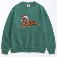 Load image into Gallery viewer, Ruby Cavalier Christmas Sweatshirt, Dog Lover Holiday Shirt
