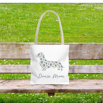 Personalized Floral Dog Tote Bag