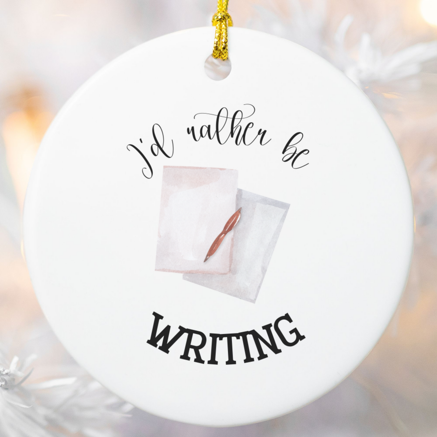 Writing Ornament