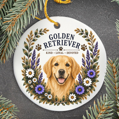 Golden Retriever Ornament, Golden Retriever Lover Gift, Golden Mom Gift, Dog Breed Keepsake