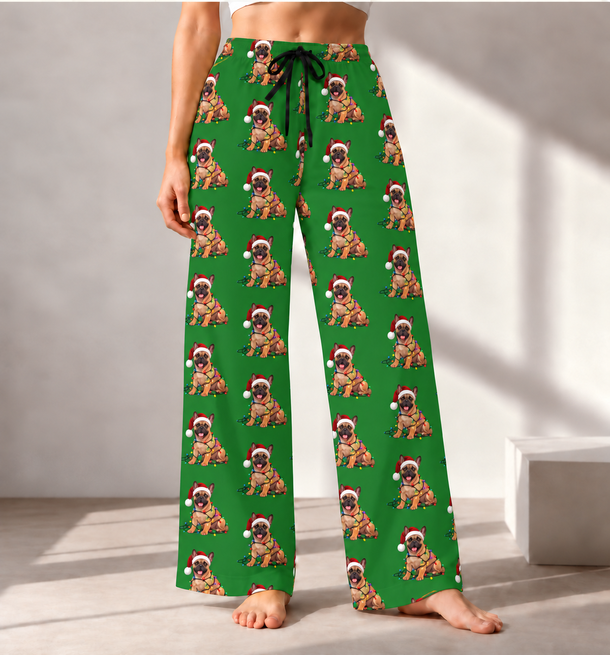 French Bulldog Christmas Pajama Pants