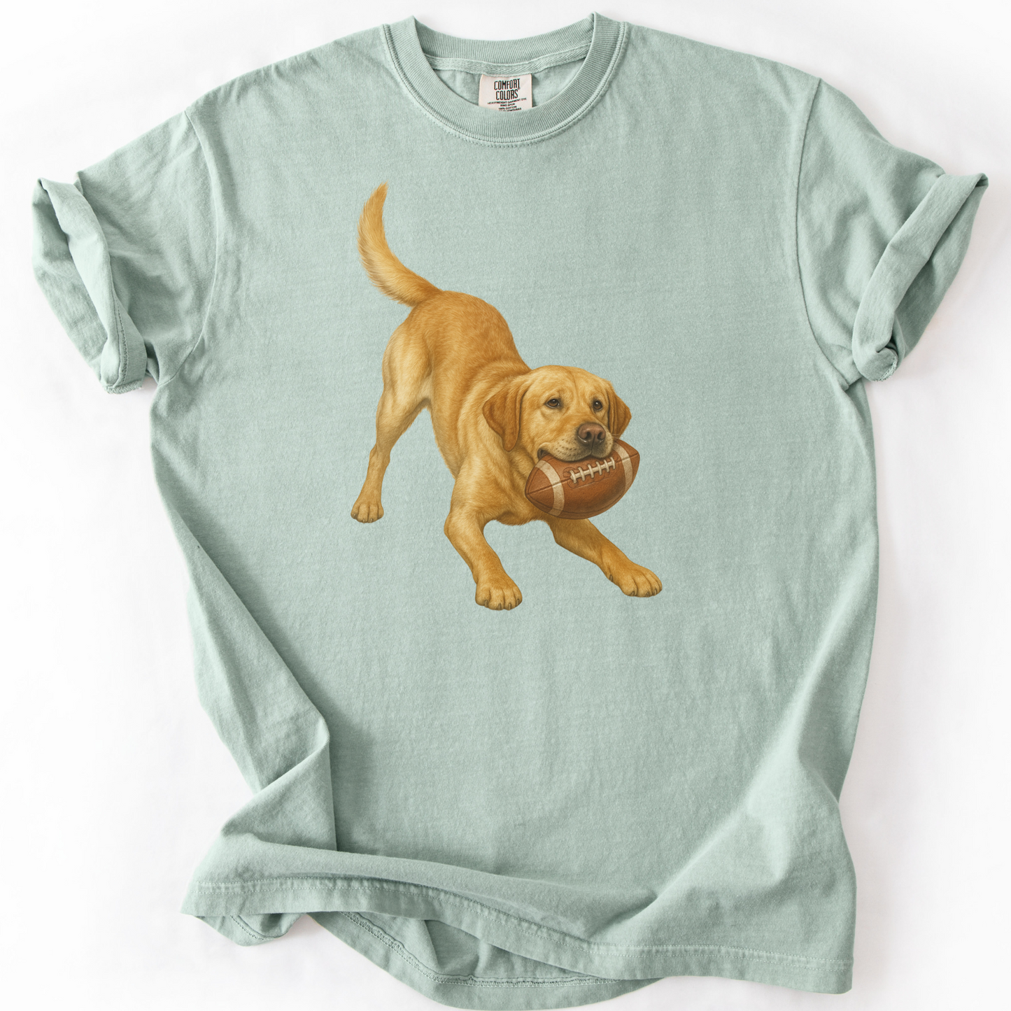 Yellow Lab Football Shirt