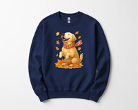 Load image into Gallery viewer, Yellow Labrador Shirt, Autumn Dog Sweatshirt, Labrador Lover Gift, Cozy Canine Apparel, Fall Clothing for Dog Moms
