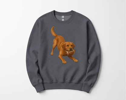 Fox Red Lab Football Sweatshirt