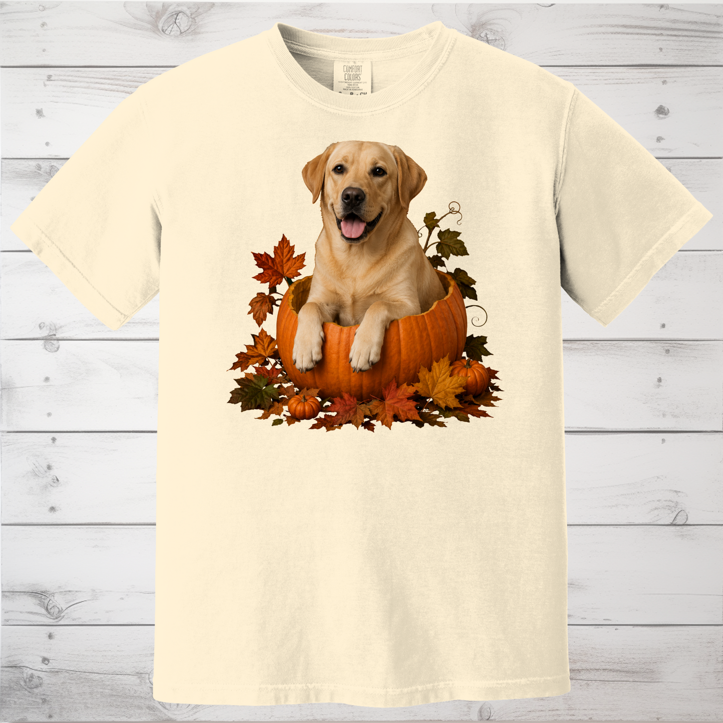 Yellow Lab Pumpkin Shirt