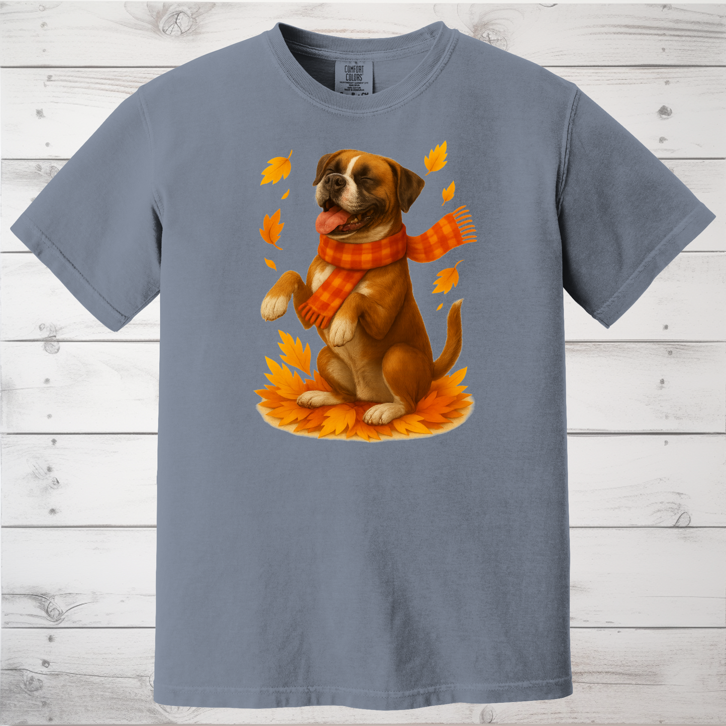 Boxer Sweater, Dog Lover Fall Apparel, Cozy Autumn Gift, Cute Pet T-shirt, Autumn Dog Fashion
