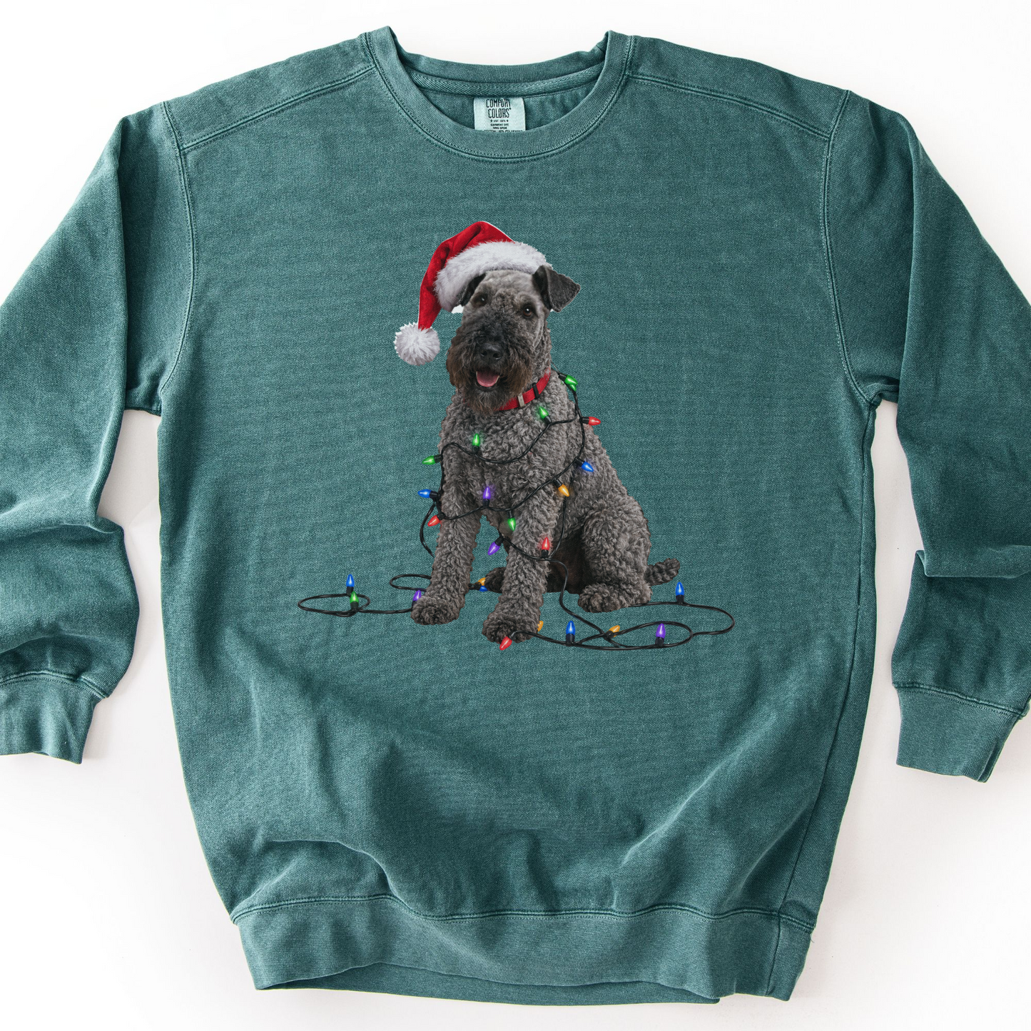 Kerry Blue Terrier Christmas Lights Sweatshirt