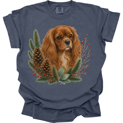 Ruby Cavalier Christmas Shirt, Winter Dog Mom Gift, Cavalier King Charles Spaniel Tee