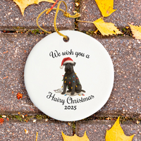 Load image into Gallery viewer, Kerry Blue Terrier Ornament, Christmas Lights Dog Keepsake
