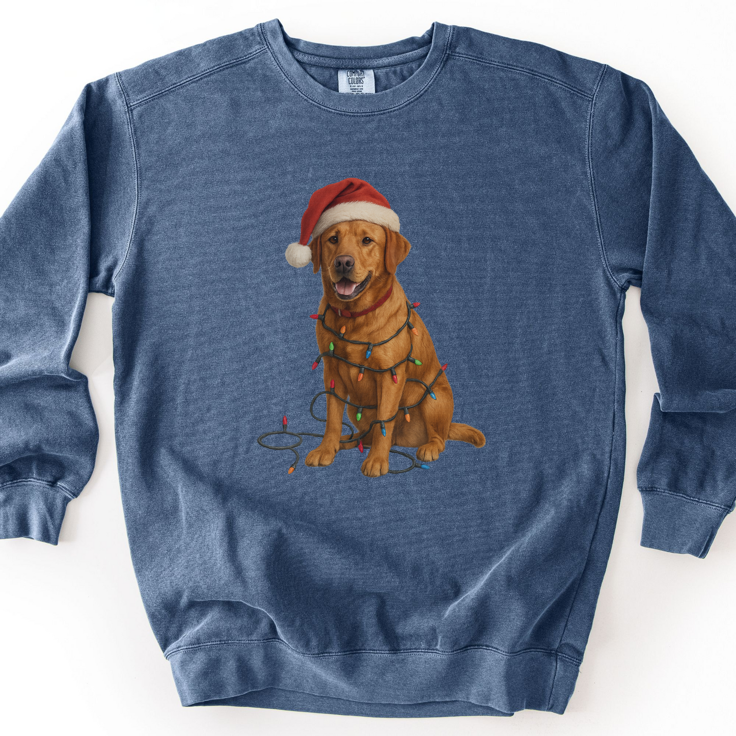 Fox Red Labrador Christmas Lights Sweatshirt