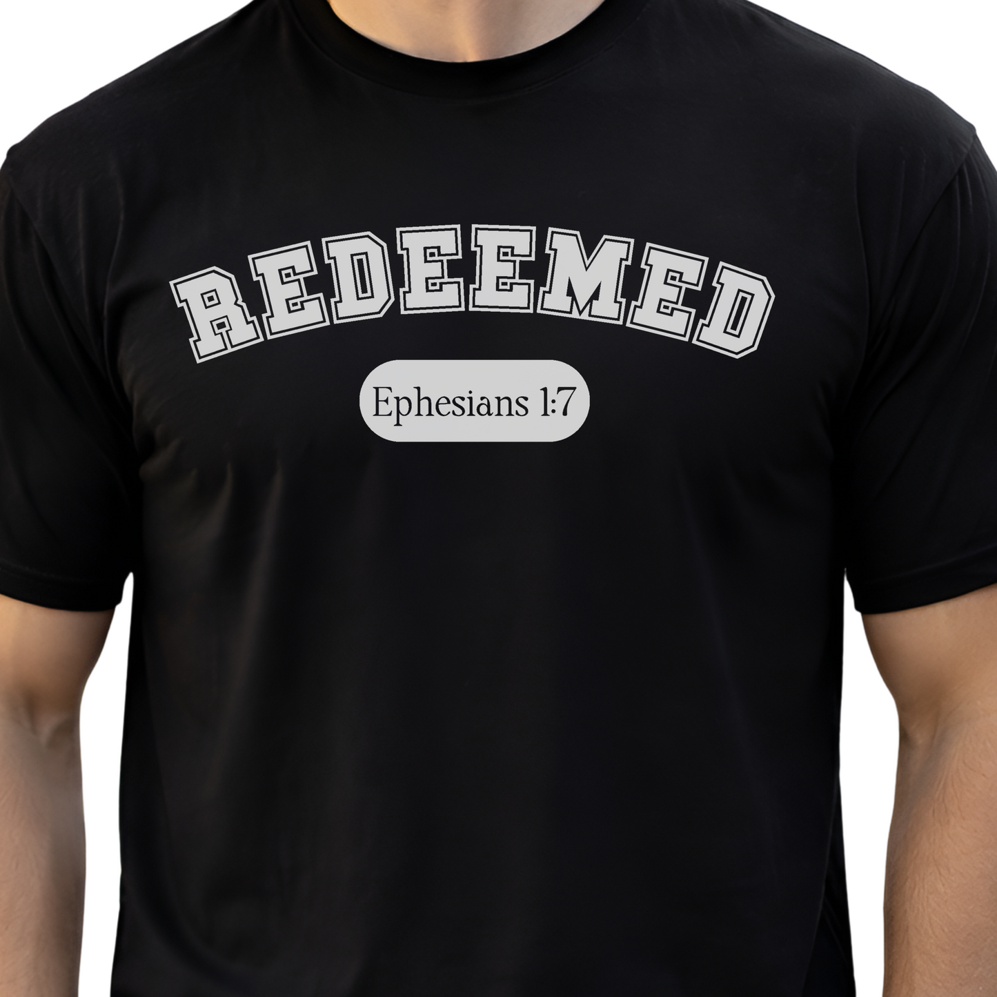 Redeemed Shirt, Christian Comfort Colors Tee, Ephesians 1:7 Bible Verse