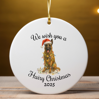 Load image into Gallery viewer, Christmas Belgian Malinois Ornament, Christmas Dog Holiday Keepsake
