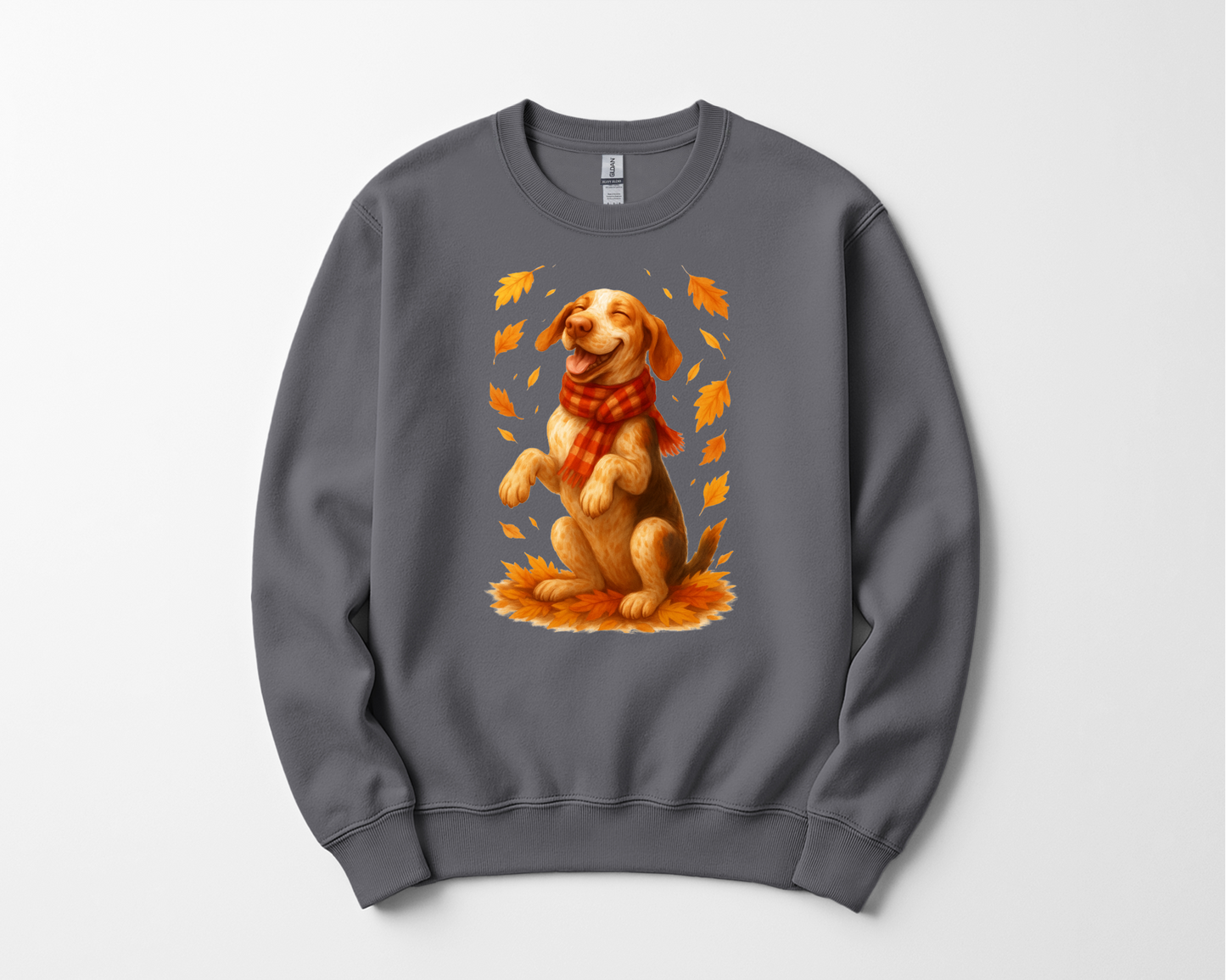 Bracco Italiano Fall Shirt, Autumn Dog Sweatshirt, Dog Lover Gift, Cozy Pet Apparel, Bracco in Leaves, Gift for Pet Lovers