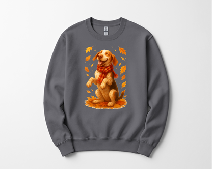 Bracco Italiano Fall Shirt, Autumn Dog Sweatshirt, Dog Lover Gift, Cozy Pet Apparel, Bracco in Leaves, Gift for Pet Lovers