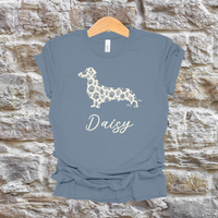 Load image into Gallery viewer, Personalized Dachshund Toile Dog Paw Shirt
