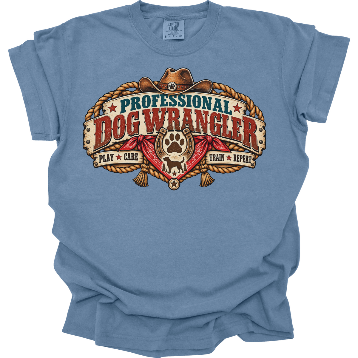 Dog Daycare Worker Shirt, Professional Dog Wrangler Tee, Funny Pet Care Staff Gift
