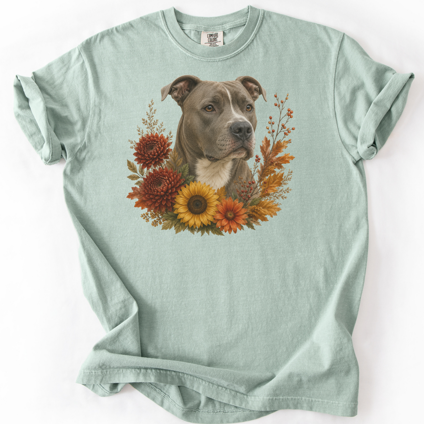 Pitbull Autumn Floral Shirt