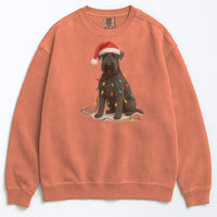 Load image into Gallery viewer, Kerry Blue Terrier Christmas Sweatshirt, Holiday Dog Lover Sweater, Cozy Festive Apparel, Santa Hat Dog Gift, Pet Parent
