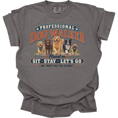 Dog Walker Shirt, Professional Dog Walker Tee, Funny Pet Sitter Gift, Dog Walking Shirt