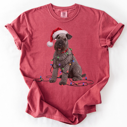Kerry Blue Terrier Christmas Lights Shirt