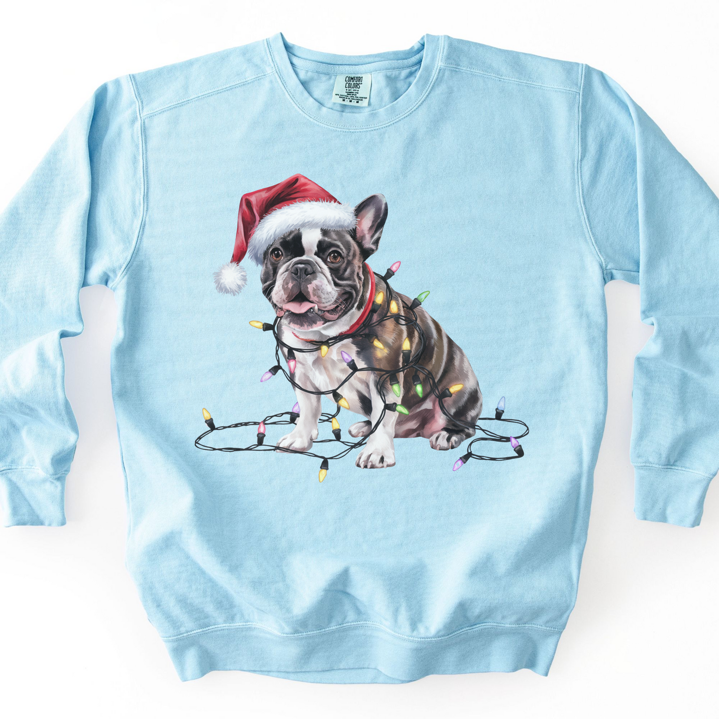 French Bulldog Christmas Lights Sweatshirt