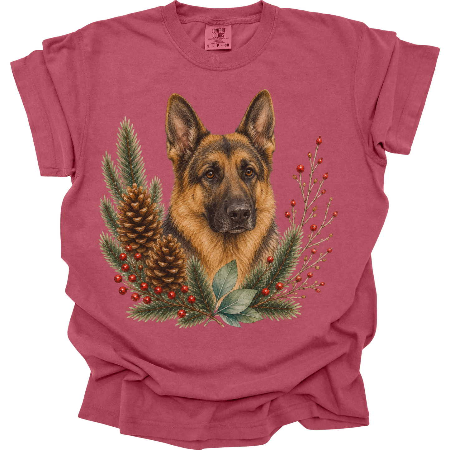 German Shepherd Christmas Shirt, German Shepherd Dog Mom Tee, Holiday Dog Lover Gift