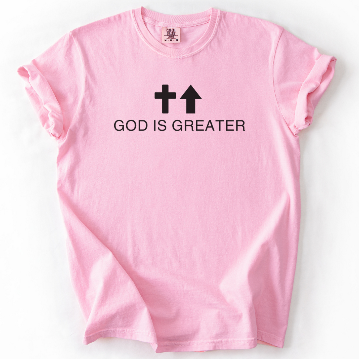 God Is Greater Shirt, Christian Faith Tee, Comfort Colors Bible Verse Shirt