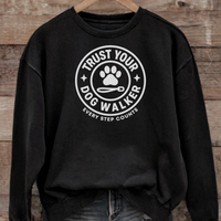 Load image into Gallery viewer, Dog Walker Hoodie, Pet Lover Sweatshirt, Cozy Funny Gift for Dog Walkers, Unisex Apparel, Step Counter Sweater

