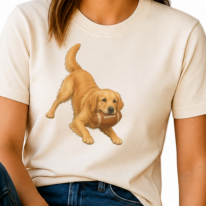 Golden Retriever Football Shirt