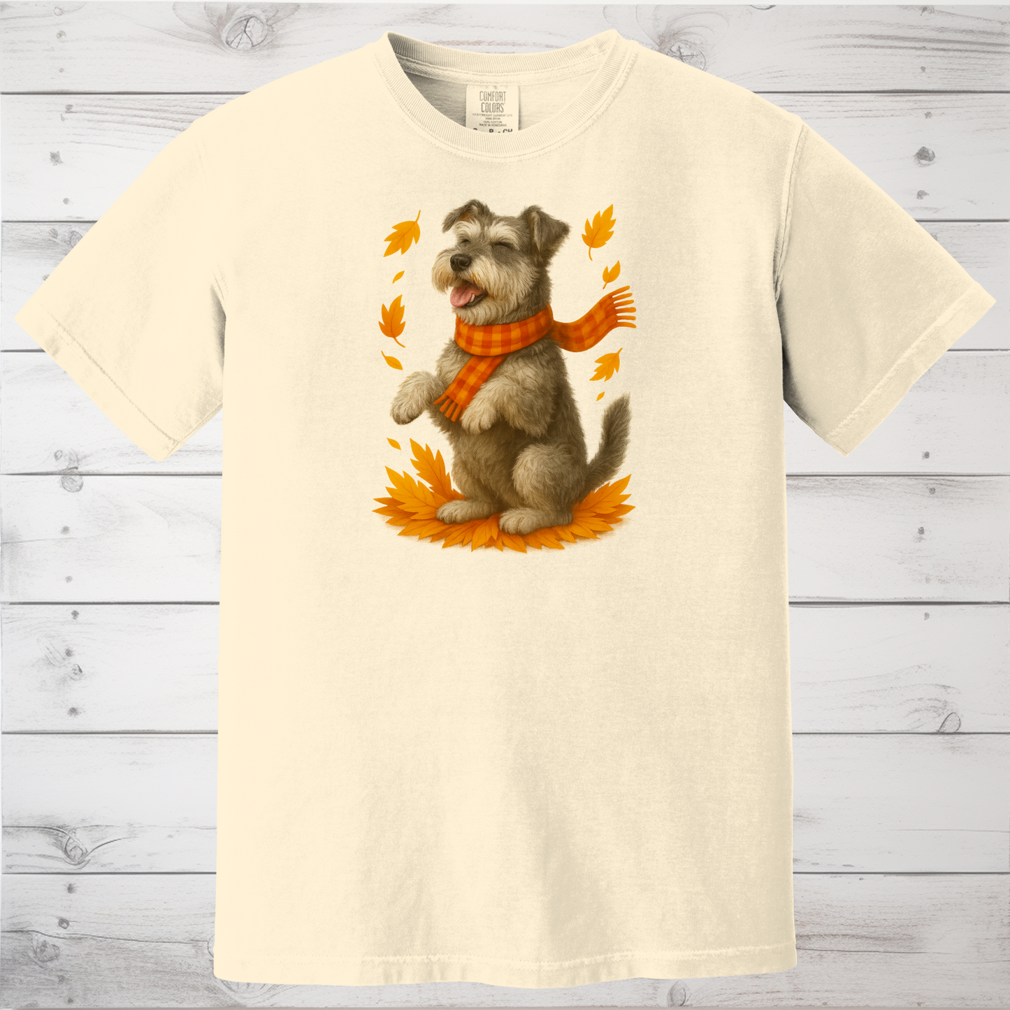 Miniature Schnauzer Autumn Sweatshirt, Cozy Fall Dog Sweater, Schnauzer Lover Apparel, Cute Autumn Dog Tee, Gift for Pet Lovers