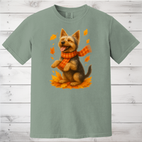 Load image into Gallery viewer, Yorkshire Terrier Fall Sweatshirt, Dog Lover Autumn Shirt, Cute Pet Apparel, Cozy Fall Dog Fashion, Gifts for Dog Owners
